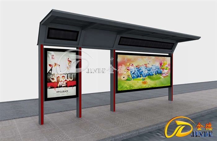 湖北候车亭实景