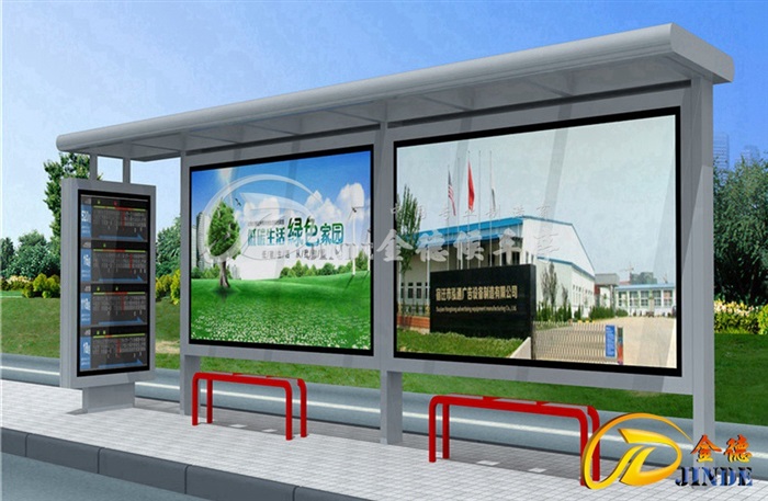 湖北候车亭实景