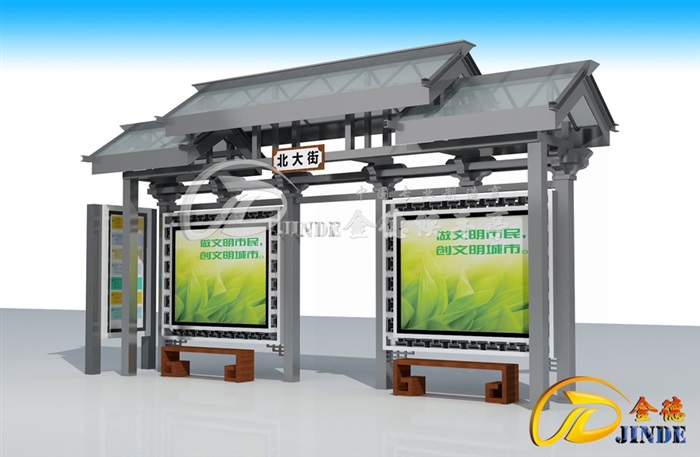 山西候车亭安装使用实景