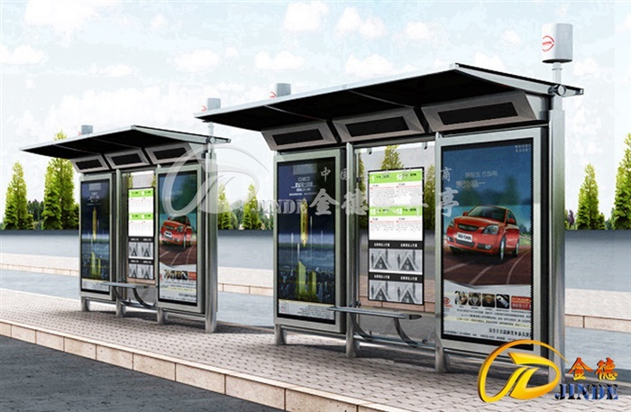 上海候车亭投入使用实景图